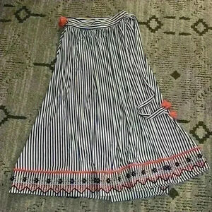 Cabana Life St. Barts Coverluxe Embroidered Wrap Skirt Size L/XL EUC